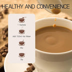 GANOHERB 7 in 1 Mushroom Coffee Mix, Instant Latte Coffee Blend Nootropic Cafe Complex with Reishi, Lion’s Mane, Chaga, Turkey Tail, Maitake, Cordyceps for Energy Focus Immune Boost (10 Servings)