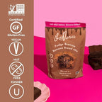GoNanas Fudge Brownie Oat Flour Banana Bread Mix, Suitable for Plant Based Vegan Diets, Gluten Free Dairy Free Snacks, Healthy Snacks For Adults, Muffin Mix, Nut Free, Cupcakes Dessert, NON-GMO, 1pk