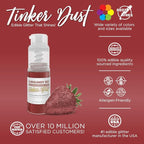 Bakell - Burgundy Red Tinker Dust (4g, 1x Mini Spray Pump) Edible Glitter for Food, Desserts, and Beverages!