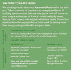 Grace Farms Organic SPEARMINT ROSE Herbal Tea (16 Pyramid Sachets) | Naturally Sweet, Stress Relieving and Caffeine Free | Organic, Fair Trade and Kosher Certified | Delicious Iced Tea | Gives Back 100% of Profits