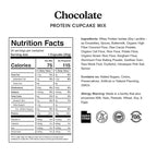 ProDough High Protein- Gluten Free Cupcake Mix, Low Carb, 13g of Protein per Cupcake, No Added Sugars, Keto Friendly, Makes 12, Healthy Dessert (Chocolate)