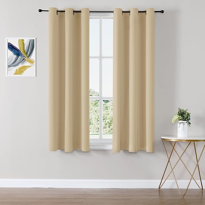 ChrisDowa Blackout Curtains for Bedroom and Living Room 54 Inches Long | 2 by ChrisDowa