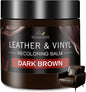 Leather Recoloring Balm and Scratch Repair Kit, Dark Brown Leather Restorer by SHABEIBEI