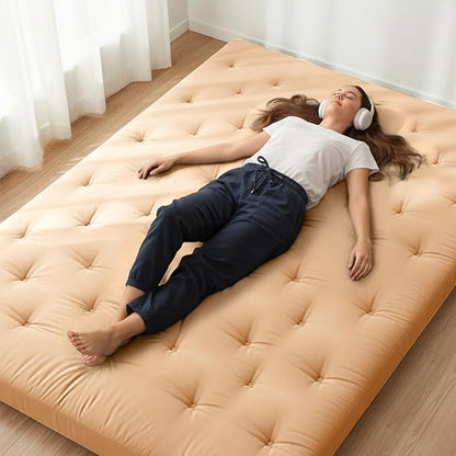 ZonLi Japanese Floor Futon Mattress Twin Size 75"x 39", 100% Cotton Cover 2.5'' by Zonli