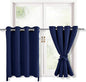Blackout Curtains for Bedroom, 52 x 36 Inch, 2 Panels | Thermal Insulated & by Hiasan