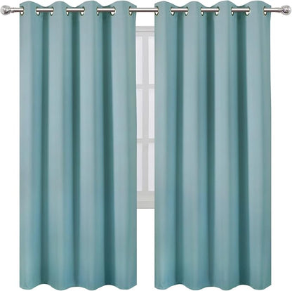 Stone Blue Thermal Blackout Curtains/52 x 72 Inch/Set of 2 Panels Room - Image 2