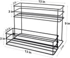 8 Bottle Capacity Coffee Syrup Organizer 2 Tier Coffee Syrup Stand Shelf for Coffee Bar Kitchen Small Wine Rack for Bar Family Storage for Syrup Wine Dressing