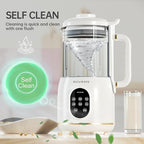 35oz Nut Milk Maker Machine - 8-in-1 Auto Programs for Almond, Oat, Soy Milk, with 18H Delay Start | 60s Self-Clean | Quiet Operation