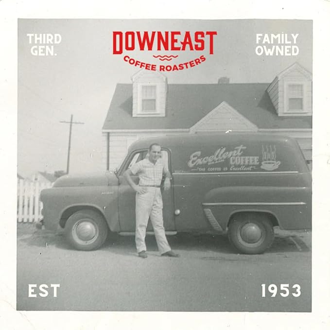 Downeast Coffee Roasters Whole Bean Coffee - Dark Roast, 100% Arabica Coffee - Bold, Syrupy, Bittersweet Toffee Notes - Kenya, Central and South American Highlands, (2 lb Bag)