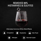 PureWine Wine Wands Purifier, 30 Wine Filters Remover Histamines Sulfite - May Reduce and Alleviate Wine Allergies & Sensitivities - Restores Taste, Perfect Wine Pour, Gifting, Holiday (30 Pack)