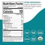 Mindful Nutrition Organic Skinny Hot Cocoa Mix - 40 Servings - Sugar Free Hot Chocolate Mix Gluten Free Dark Chocolate High Flavonoid Slimming Chocolate Powder Keto Friendly Dairy Free Vegan Low Carb