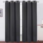 Dark Grey Thermal Blackout Curtains/38 x 84 Inch/Set of 2 Panels Room Darkening by Lemomo