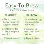 Grace Farms SPEARMINT ROSE ORGANIC ICED TEA (Twelve 1qt. Brew Bags, 3 Gallons) | Refreshing and Spiced, Naturally Sweet Sugar-Free | Easy Cold Brew