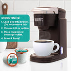 Maud's Decaf Espresso Roast Coffee Pods, 36 ct, Decaffeinated Dark Roast Recyclable Single Serve Pods – 100% Arabica Coffee, Compatible with Keurig K Cups Maker