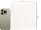 Eketirry Spice Bags, 20pcs Reusable Empty Tea Bags, Muslin Strainer Bags, Soup Bags for Cooking, Natural Cotton Fine Mesh Cheesecloth Bags for Cold Brew Coffee(7 x8Inch)