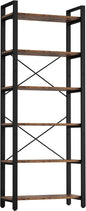 IRONCK Bookshelf 6-Tier Ladder Shelf 110lbs Display Shelf Vintage Industrial by IRONCK
