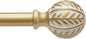 QDWIS Gold Curtain Rods for Windows 72 to 144 inch, Rustic Decorative Drapery by Unknown