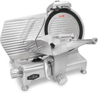 KWS Metal Collection 420W 12-Inch Meat Slicer MS-12DT Anodized Aluminum Base with Teflon Blade + Blade Removal Tool, Frozen Meat/Cheese/Food Slicer Quiet [ ETL, NSF Certified ]
