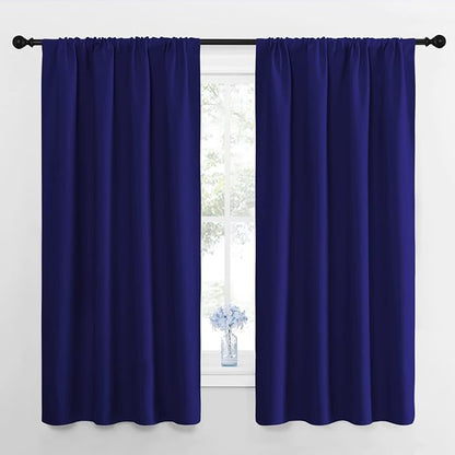 NICETOWN Kitchen Curtains, Short Blackout Drapes, 34 in x 45 in, Thermal by NICETOWN