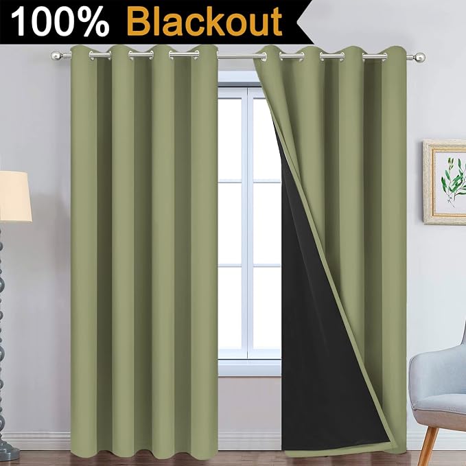 Yakamok Sage Blackout Curtains 90 Inches Long - Image 2