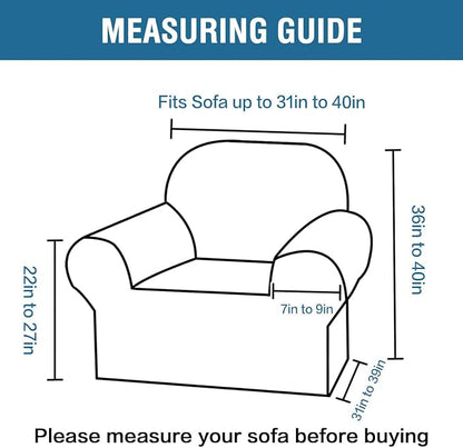 H.VERSAILTEX Armchair Cover High Stretch Sofa Slipcover 1 Piece Couch Covers - Image 2