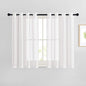 NICETOWN Linen White Sheer 48 inch Curtains by NICETOWN
