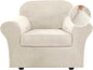 H.VERSAILTEX Rich Velvet Stretch 2 Piece Cover Chair Slipcover Sofa Cover by HVERSAILTEX