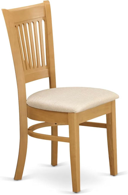 East West Furniture ANVA5-OAK-C 5 Piece Dining Room Furniture Set Includes a - Image 8