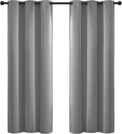 Yakamok Room Darkening Curtains 42x72 inch Length Dove Grey-Living Room | 2 by Yakamok