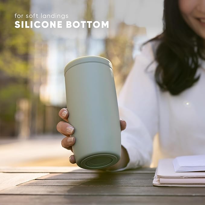 Simple Modern Travel Coffee Mug Tumbler with 360° Lid | Ceramic-Lined Insulated Stainless Steel Cold Brew Iced Coffee Cup | Gifts for Women Men Her Him | Voyager Signature | 12oz | Nantucket Tides