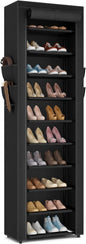 ROJASOP Shoe Rack with Covers 10 Tier Large Shoe Organizer Tall Shoe Closet by ROJASOP