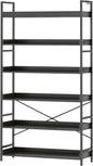 HCHQHS Bookshelf, Adjustable Industrial Bookcase, Vertical Tall Book Shelf by HCHQHS