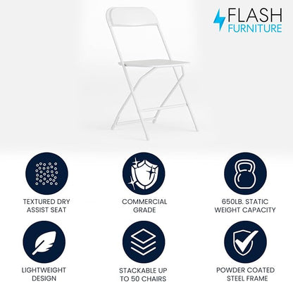 Flash Furniture Hercules Series Plastic Folding Chair - Image 3