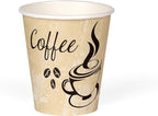 Smygoods Disposable Coffee Cups, To Go Paper Hot Cups, Classic Design (10 OZ, 100 Count) For Hot Beverages, Coffee, Tea, Espresso, Cocoa - Vasos Para Cafe