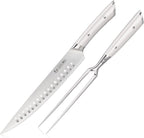 Cangshan HELENA Series German Steel Forged 2-Piece Carving Set (White)