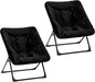 Comfy Saucer Chair for Adults, Soft Faux Fur Bedroom Chair, Accent Dorm Chairs by MordchilHF