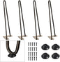 SMARTSTANDARD 16 Inch Heavy Duty Hairpin Furniture Legs, Metal Home DIY Projects by SMARTSTANDARD
