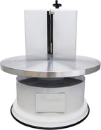 TECHTONGDA Cake Decorating Coating Machine Cream Spreading Automatic Frosting Turntable with Graduated Scraper for 4-16inch Cakes 40-180RPM Rotating Speed White