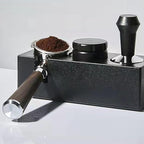 Espresso Tamping Station, ABS Plastic Black Portafilter Holder Espresso Coffee Equipment for Bar Home Office,Fit for 51mm 53mm(Accessories not Included)