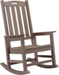 Psilvam Oversized Outdoor Rocking Chair, HDPE Porch Rocker Chairs by PsilvamGardenFurniture