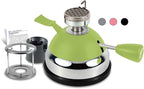 BLUEFIRE Butane Mini Burner for Tabletop Coffee Siphon Syphon/w Furnace Stand and Assembly Rack Ceramic Windproof Torch Head Portable Cooking Stove Espresso Maker Chafing Soup Tureens Fondue