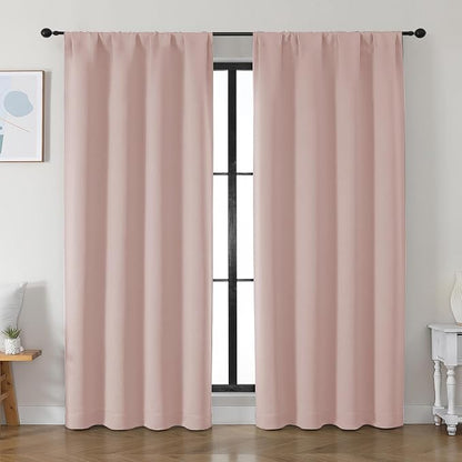 Simplebrand Ava Blush Blackout Curtains by Simplebrand