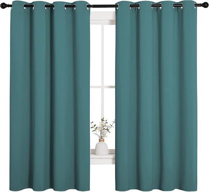 NICETOWN Bedroom Curtain Panels Blackout Draperies, Thermal Insulated Solid - Image 2