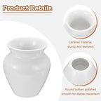 HARFINGTON Ceramic Chasen Stand 72mm Matcha Whisk Holder Teas Set Whisks Stand Traditional Matcha Tea Chasen Holder Tea Set Accessories for Tea Tasting, White