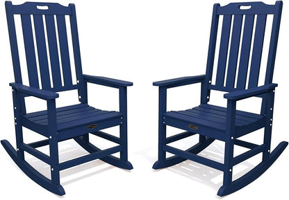 THOEOE Oversized Rocking Chair Set of 2, Outdoor Rocking Chair by THOEOE