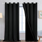 Yakamok 100% Blackout Lined Panels, Room Darkening Thermal Insulated Blackout by Yakamok