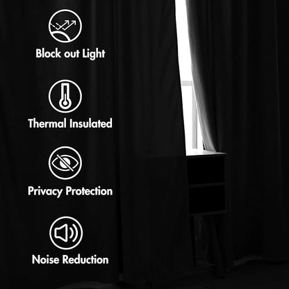 MIULEE Greyish White Velvet Blackout Curtains 52x108 inches 2 Panels | Luxury - Image 5