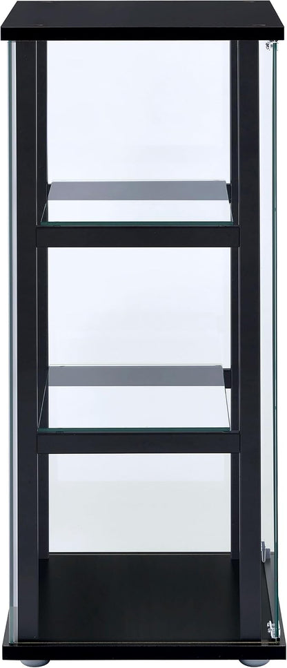 Coaster Home Furnishings Cyclamen 34-inch 3-Tier Clear Tempered Glass Curio - Image 8