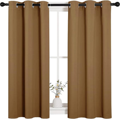 NICETOWN Sleek Blackout Curtains 45 inches Length - Image 2