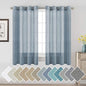H.VERSAILTEX Semi-Sheer Linen Curtains 63 Inches Long Bedroom Window Treatments by HVERSAILTEX